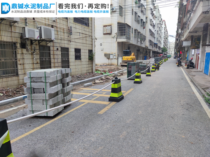 四会大旺道路升级改造花岗岩地板砖路沿石工程图片-4