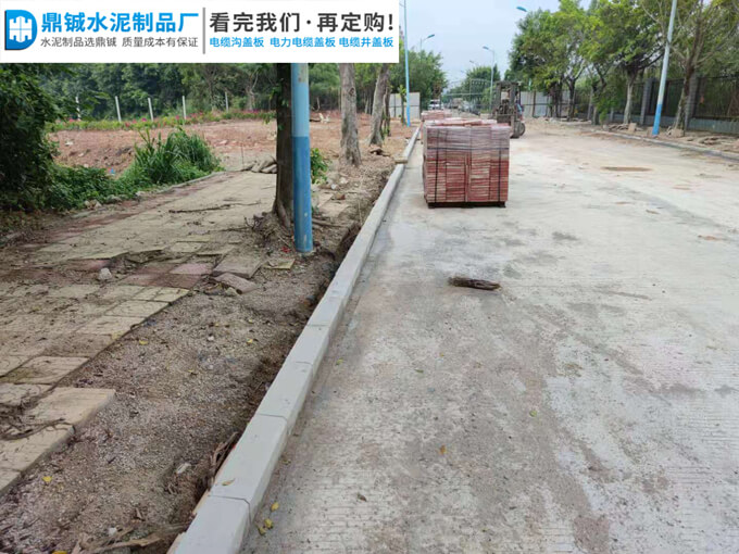 四会亚洲金属资源再生工业基地路沿石道路工程案例图片-1