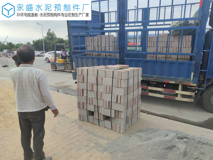 维龙肇庆高新区物流园项目定制8分厚混凝土透水砖案例图片-1