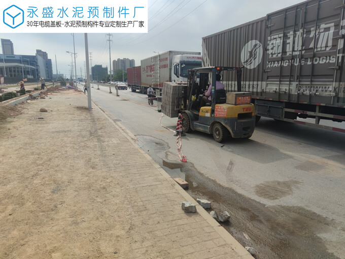 维龙肇庆高新区物流园项目定制8分厚混凝土透水砖案例图片-4