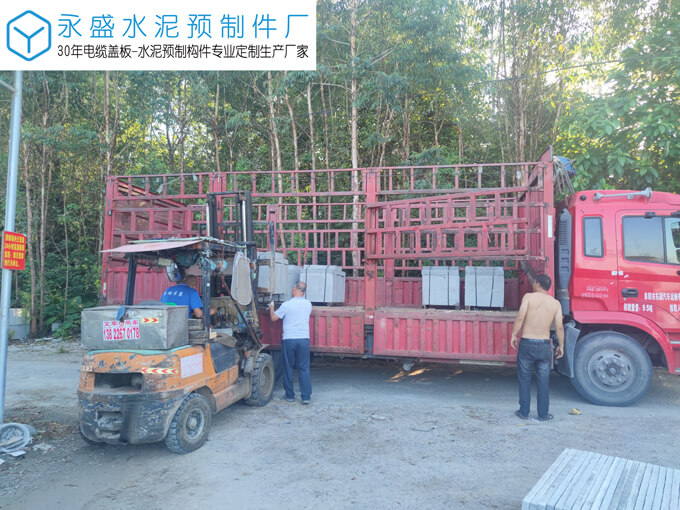 肇庆高要区美丽乡村工程定制水泥盖板案例图片-3
